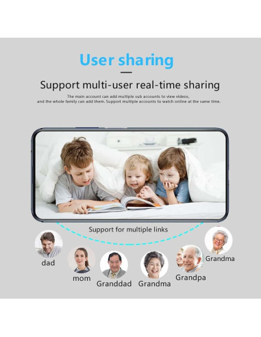 Cámara Mini WiFi HD 1080P Amposei - Visión Nocturna 10m