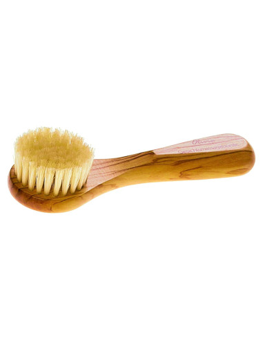 Cepillo Exfoliante Facial Keller de Madera de Olivo 15 cm