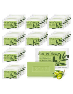 Jabón de Barra a Granel Skourvut 60 Unidades 15g Aceite de Oliva