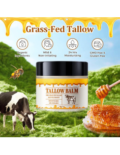 Bálsamo Hidratante Facial Ofanyia 56.7 g Grasa de Res y Miel 2