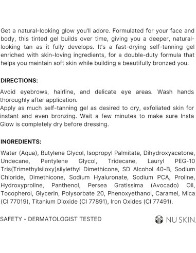 Gel Autobronceador Nu Skin Insta Glow 119 g x 2 | Bronceado Natural
