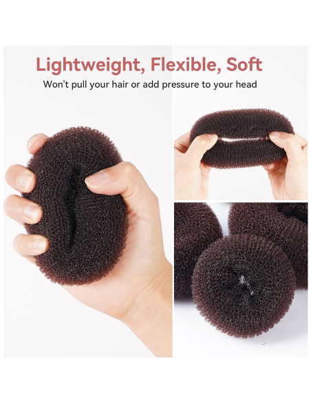 Kit de Fabricación de Moño de Cabello YaFex 4 Piezas Kit de Fabricación de Moño de Cabello YaFex 4 Piezas