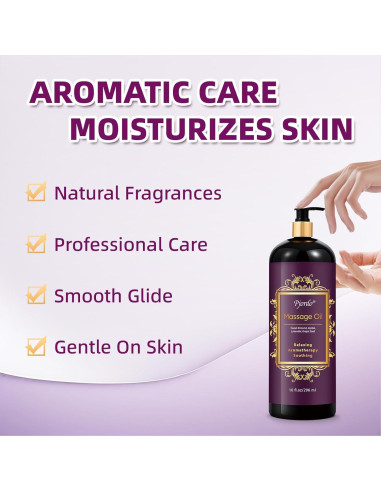 Aceite de Masaje de Lavanda Pjordo 295 ml Relajante