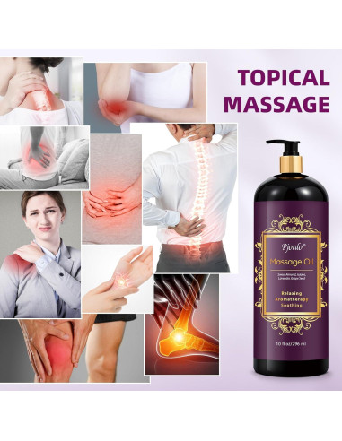 Aceite de Masaje de Lavanda Pjordo 295 ml Relajante