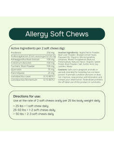 Suplemento para Alergias PetMeds - Masticables 60 Unidades 2