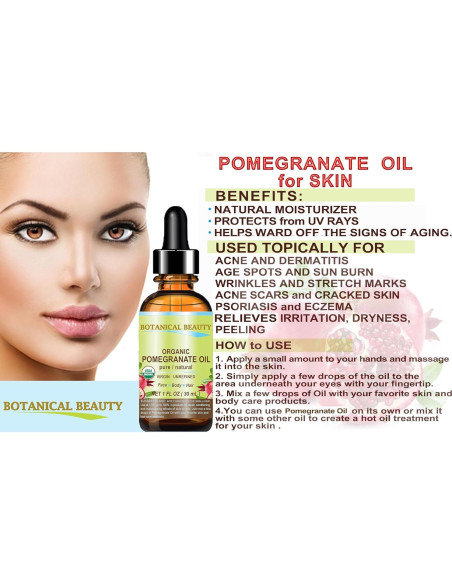 Aceite de Granada Orgánico Botanical Beauty 15 ml Puro Virgen