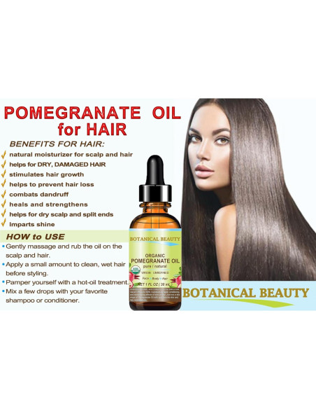 Aceite de Granada Orgánico Botanical Beauty 15 ml Puro Virgen