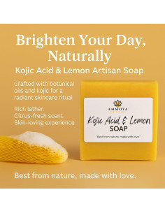 Jabón Revitalizante de Limón - Leche de Cabra con Kojic y Cúrcuma 112 g 2