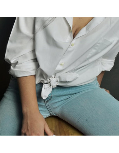 5 Anillos de Bufanda Clip de Metal ATCYMI para Mujeres 35mm