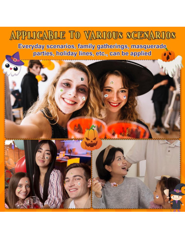 200 Parches para Acné Halloween Ouvibor con Ácido Salicílico