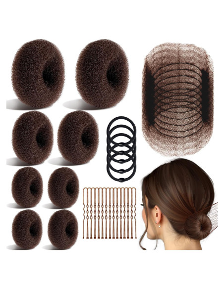 Juego de Hacedores de Moños TsMADDTs con Redes y Horquillas