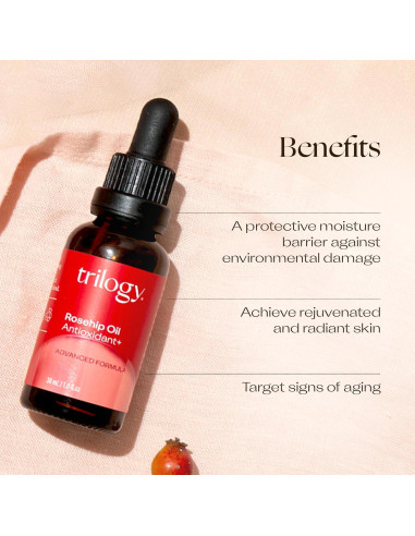 Aceite de Rosa Mosqueta Antioxidante Trilogy 30 ml Orgánico