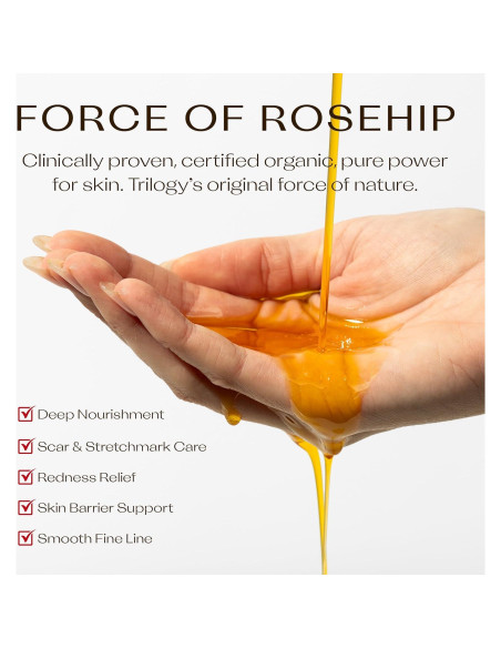 Aceite de Rosa Mosqueta Antioxidante Trilogy 30 ml Orgánico