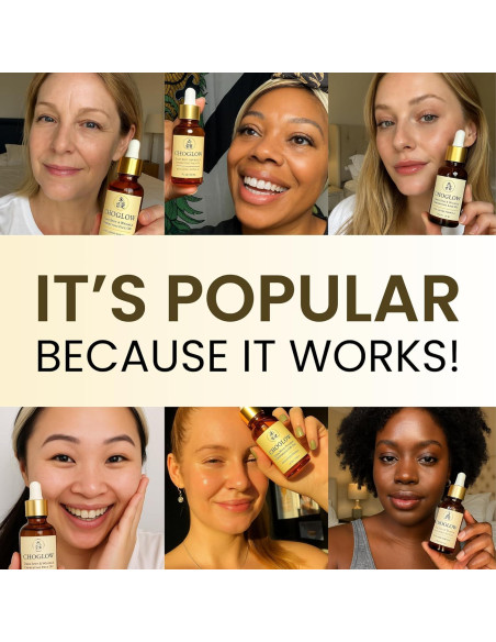 Aceite Facial Brillante Choglow 68g - Alternativa Natural al Retinol