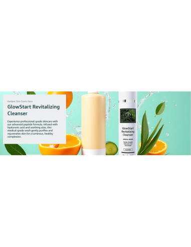 KUTIS GlowStart Limpiador Facial 200g - Grado Médico con Péptidos