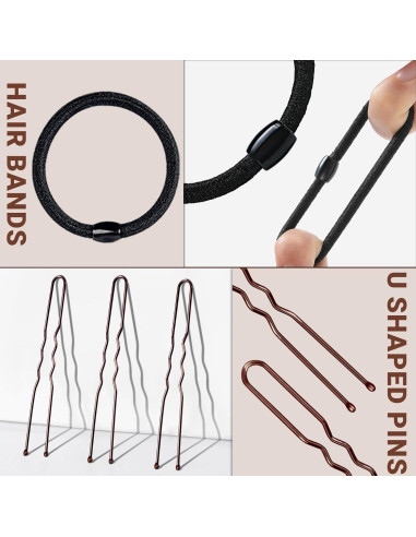 Juego de Hacedores de Moños TsMADDTs con Redes y Horquillas