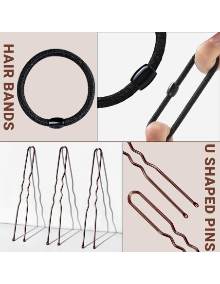 Juego de Hacedores de Moños TsMADDTs con Redes y Horquillas