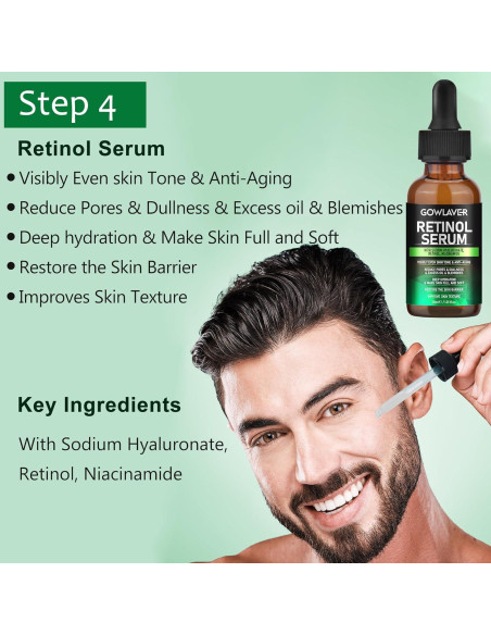 Set de Cuidado Facial para Hombres GOWLAVER - Hidratante y Antienvejecimiento