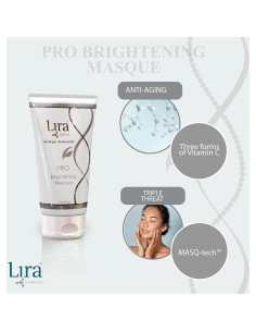 Mascarilla Iluminadora Lira Clinical 59 ml - Hidratante con Vitamina C y Ácido Hialurónico 2