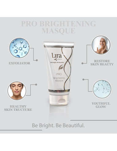 Mascarilla Iluminadora Lira Clinical 59 ml - Hidratante con Vitamina C y Ácido Hialurónico