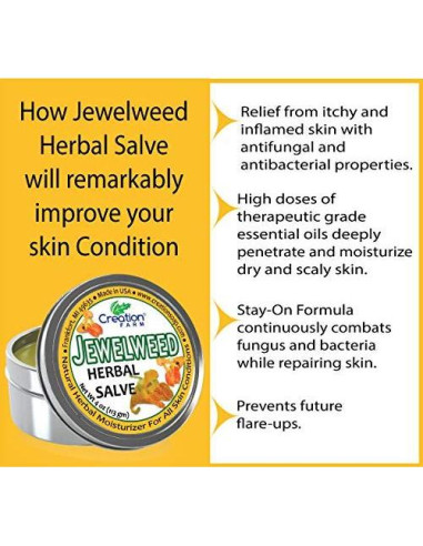 Ungüento de Jewelweed Creation Farm 113 g - Alivio Piel