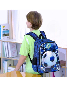 Mochila de Dinosaurio para Niños 40.6x30.5cm + Caja Almuerzo 2