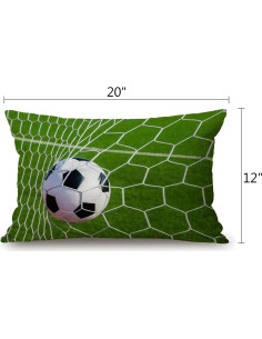 Funda de Almohada Decorativa Solekla Algodón Lino 30x50 cm 2