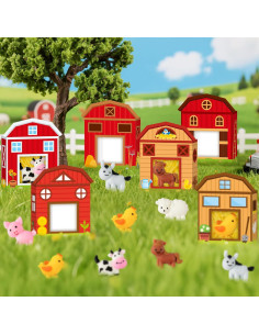 24 Juguetes Squishy Animales de Granja CY2SIDE con Caja Regalo 2