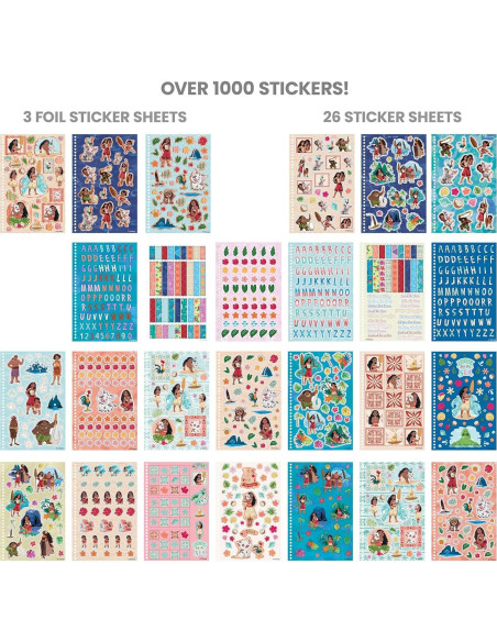 Libro de Stickers Disney Moana Fashion Angels - 1000 Stickers Libro de Stickers Disney Moana Fashion Angels - 1000 Stickers