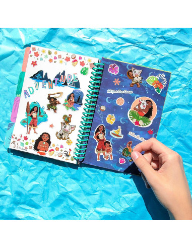 Libro de Stickers Disney Moana Fashion Angels - 1000 Stickers