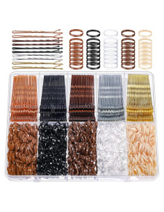 Kit de Horquillas y Gomas para Cabello YGDZ 750PCS Neutros