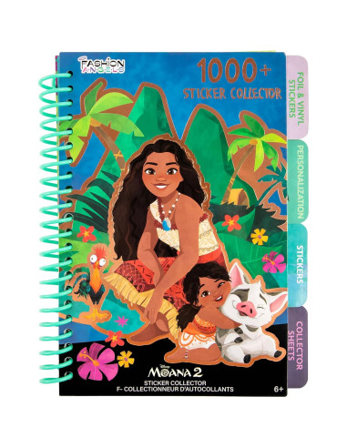 Libro de Stickers Disney Moana Fashion Angels - 1000 Stickers