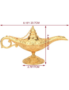 Lámpara Mágica Genio Aladino LAUYOO Decorativa 21x11.3cm 2