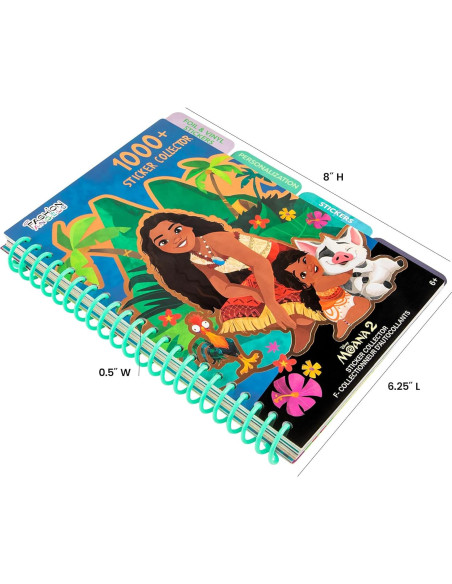 Libro de Stickers Disney Moana Fashion Angels - 1000 Stickers Libro de Stickers Disney Moana Fashion Angels - 1000 Stickers