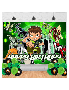 Fondo de Cumpleaños Ben-10 150x100cm Banner Decorativo