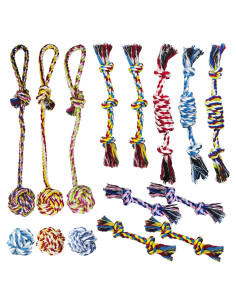 Set de Juguetes de Cuerda para Perros Pequeños Koyukuk 15 Piezas