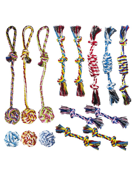 Set de Juguetes de Cuerda para Perros Pequeños Koyukuk 15 Piezas