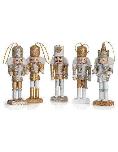 Adorno Colgante Cascanueces Ornativity Set 5 Piezas 12.7 cm