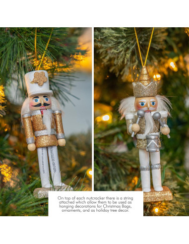 Adorno Colgante Cascanueces Ornativity Set 5 Piezas 12.7 cm