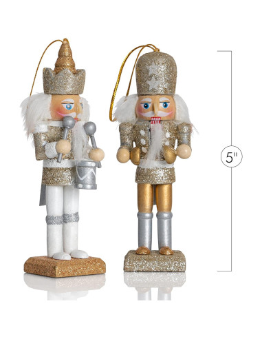 Adorno Colgante Cascanueces Ornativity Set 5 Piezas 12.7 cm