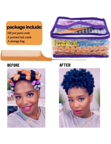 Juego de 100 Varillas de Rizar Cabello YOROSTAR - Sin Calor