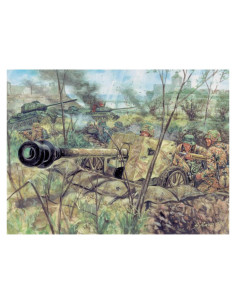 Italeri Cañón Antitanque PAK40 Alemán 1:72 con 12 Figuras