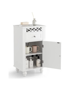 Gabinete de Almacenamiento Giantex Blanco con Cajón y Estantes