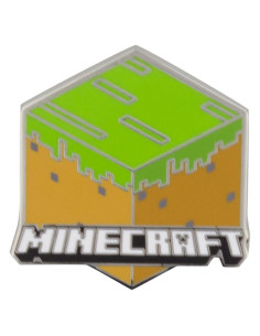 Pin de esmalte Minecraft Bloque de Hierba Monogram