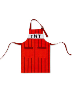 Delantal de Cocina Minecraft TNT Rojo para Niños - 61.3x41.9cm 2
