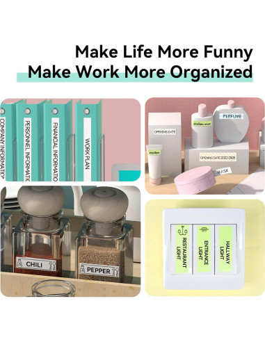 Impresora de Etiquetas Portátil PeriPage L1 Rosa - Bluetooth, Sin Tinta