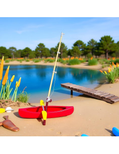 Caña de Pescar Miniatura 1/12 Fansoftiks - Accesorio Casa de Muñecas 2