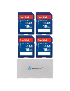 Tarjeta de Memoria SDHC SanDisk 16GB Clase 4 - Paquete de 4