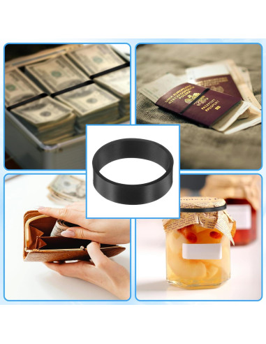 100 Bandas Elásticas de Silicona Exclaith 15mm Reutilizables