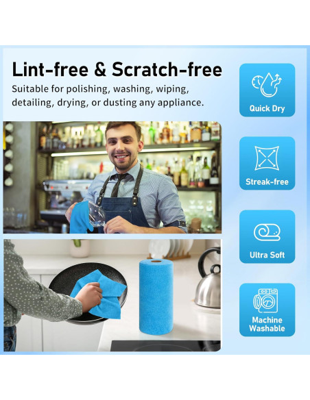 Toallas de Microfibra HOMERHYME 75 Piezas 29.2x29.2cm